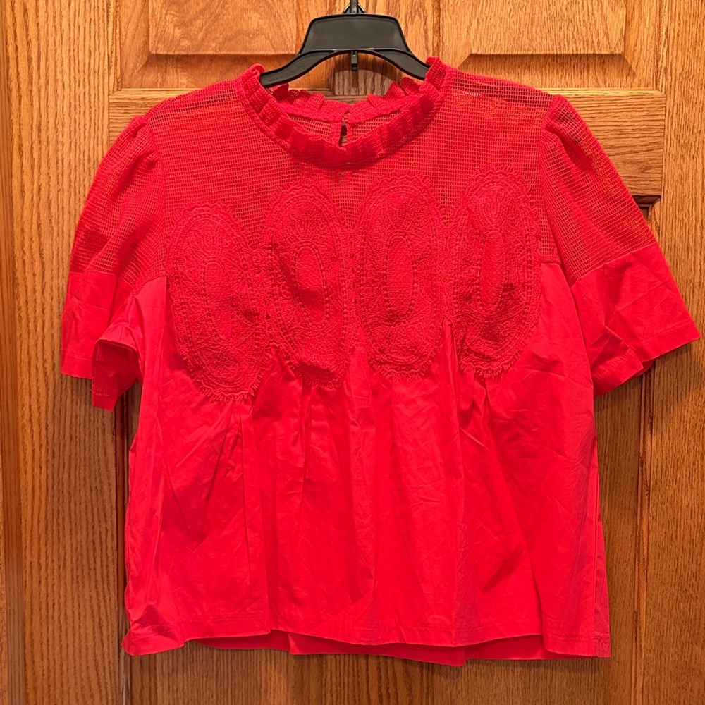 Elegant Red Women's Top